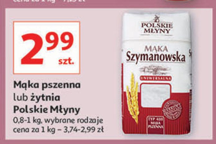 Mąka żytnia razowa bio Polskie młyny promocja