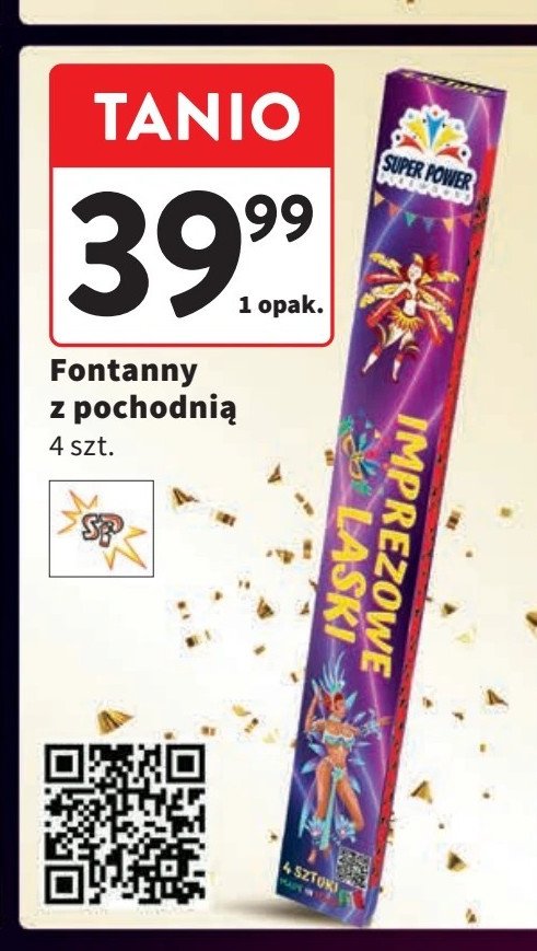 Fontanna imprezowe laski SUPER POWER promocja