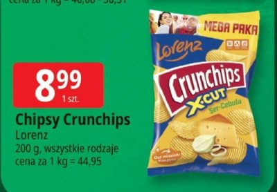 Chipsy Crunchips Lorenz promocja w Leclerc
