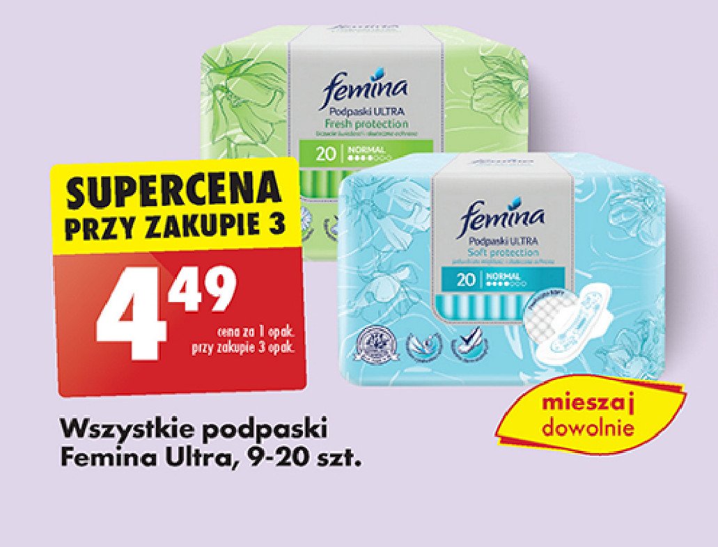 Podpaski soft Femina ultra promocja