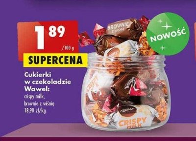 Cukierki crispy milk Wawel promocja