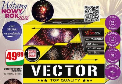 Bateria fajerwerków Vector PXB2012 promocja w Dino