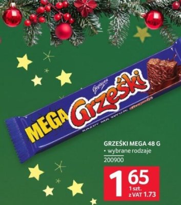Baton Grześki Mega 48 g wybrane rodzaje promocja w Selgros