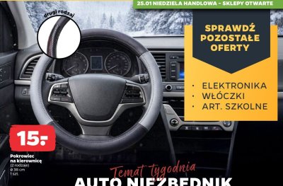 Pokrowiec na kierownicę promocja w Netto