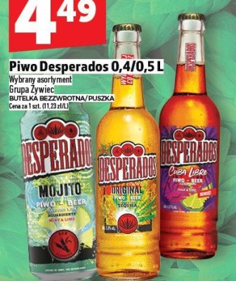Piwo Desperados promocja w TOPAZ