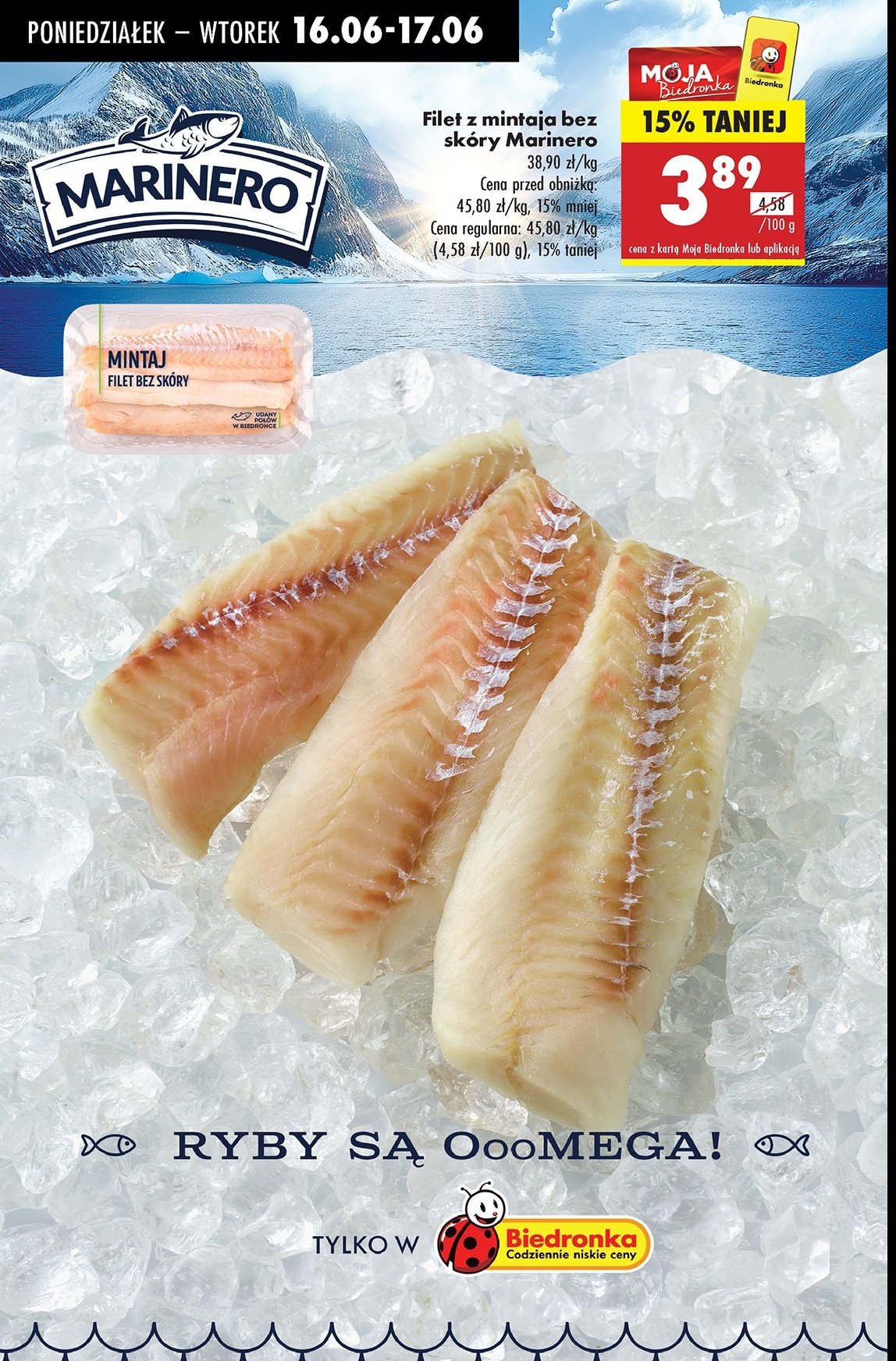 Filet z mintaja bez skóry Marinero promocja