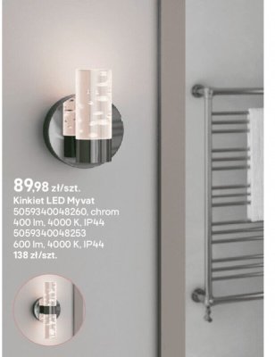 Kinkiet LED Myvat promocja w Castorama