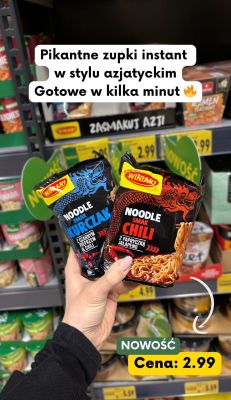Zupka instant noodle smak kurczak promocja w Kaufland