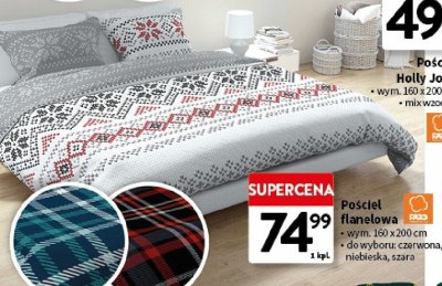 Pościel Holly Jolly promocja w Intermarche