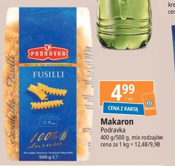 Makaron fusili Podravka promocja