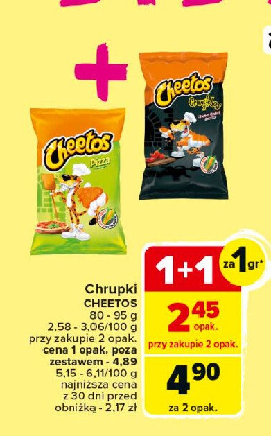 Chrupki crunchy Cheetos crunchos promocja