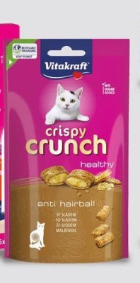 Przysmaki dla kota Crispy Crunch Healthy Anti Hairball promocja w POLOmarket