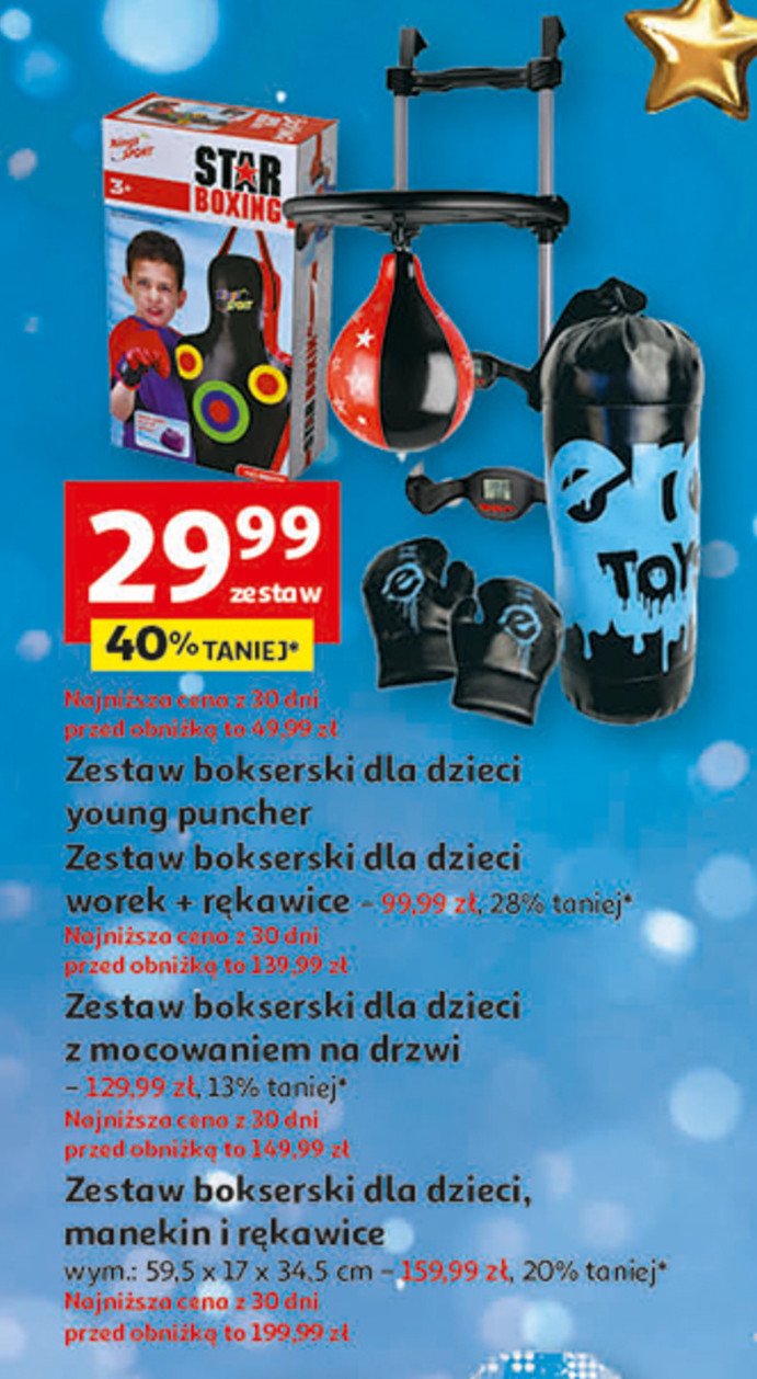 Zestaw bokserki dla dzieci manekin i r臋kawice promocja