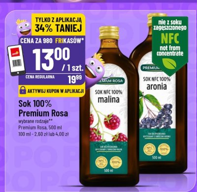 Sok 100% Premium Rosa malina promocja w POLOmarket