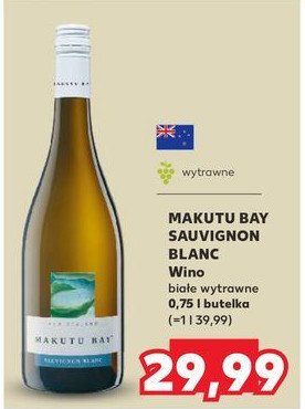 Wino MAKUTU BAY SAUVIGNON BLANC promocja w Kaufland