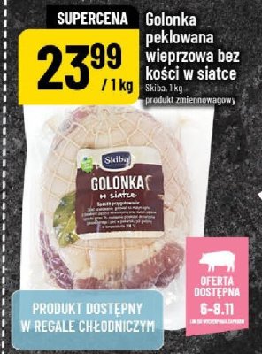 Golonka peklowana wieprzowa bez kości w slatce Shiba promocja w POLOmarket