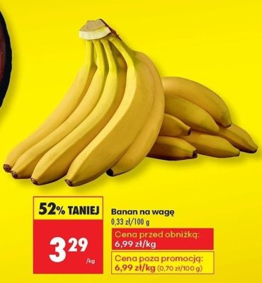 Banan na wagę Biedronka promocja w Biedronka