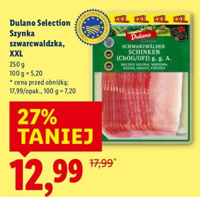 Szynka schwarzwaldzka XXL promocja w Lidl