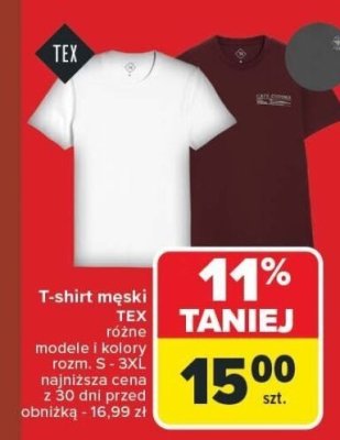 T-shirt męski promocja w Carrefour