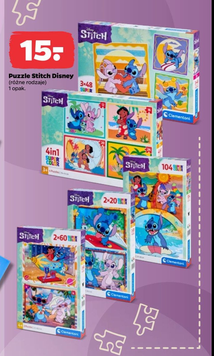 Puzzle lilo & stitch Clementoni promocja