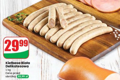Kiełbasa Biała Delikatesowa Agro Rydzyna promocja w Dino