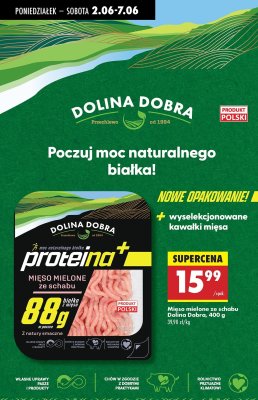 Mięso mielone ze schabu proteinowe Dolina dobra promocja
