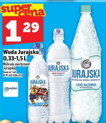 Woda Jurajska 0,33-1,5 L promocja w TOPAZ