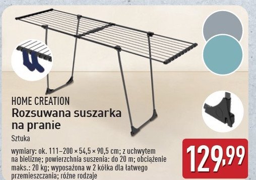 Suszarka rozsuwana Home creation promocja w Aldi