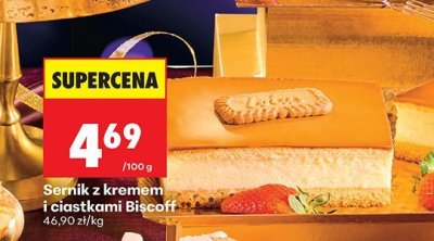 Sernik z kremem i ciastkami Biscoff promocja w Biedronka