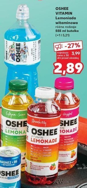 Nap贸j cytryna i sosna Oshee vitamin lemonade promocja