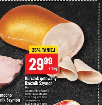 Kurczak gotowany Rzeźnik Szymon promocja w POLOmarket