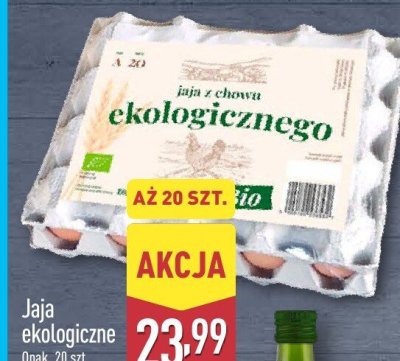Jaja z chowu ekologicznego 20 szt. Aldi promocja w Aldi