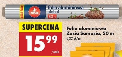 Folia aluminiowa 50 m Zosia samosia promocja