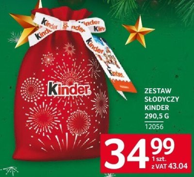 Zestaw słodyczy Kinder 290.5 g promocja w Selgros