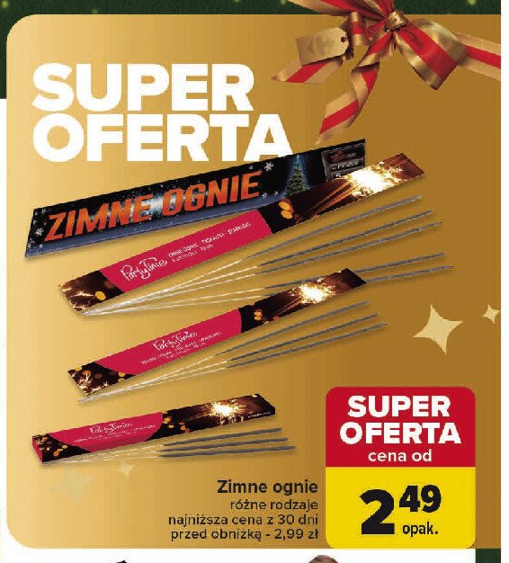 Zimne ognie 16 cm promocja