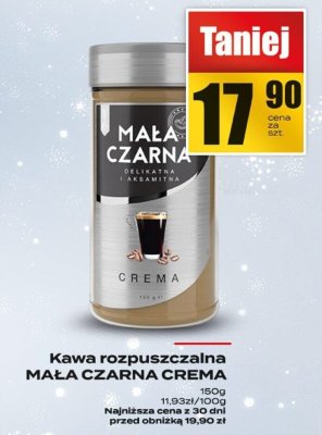 Kawa rozpuszczalna MAŁA CZARNA CREMA promocja w Supeco