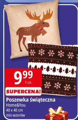 Poszewka świąteczna Home&You promocja w Leclerc