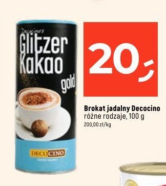 Brokat jadalny Decocino promocja w Dealz