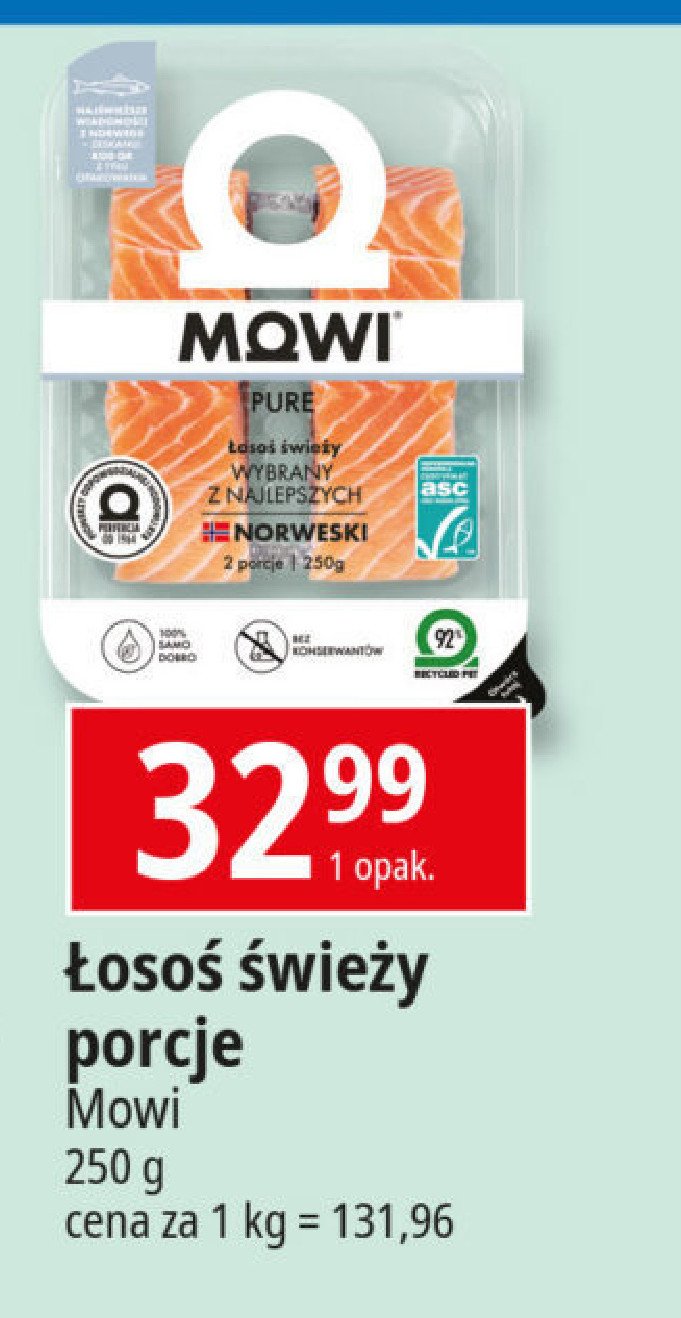 Łosoś ze skórą MOWI PURE promocja