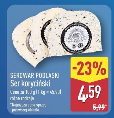 Ser koryciński promocja w Aldi