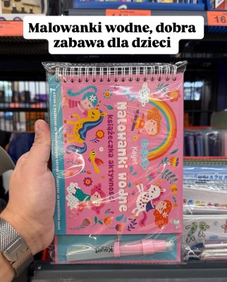 Malowanki wodne, książeczka kreatywna promocja w Biedronka