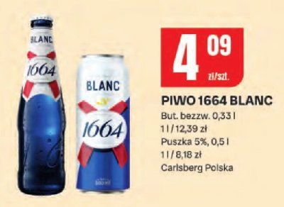 Piwo 1664 BLANC promocja w Chorten