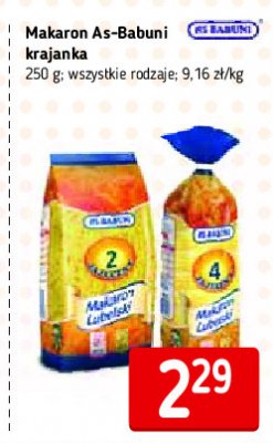 Makaron 2-jajeczny zacierka As-babuni lubelski promocja