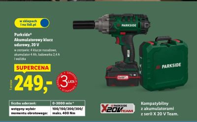 Parkside® Akumulatorowy klucz udarowy 20 V promocja w Lidl