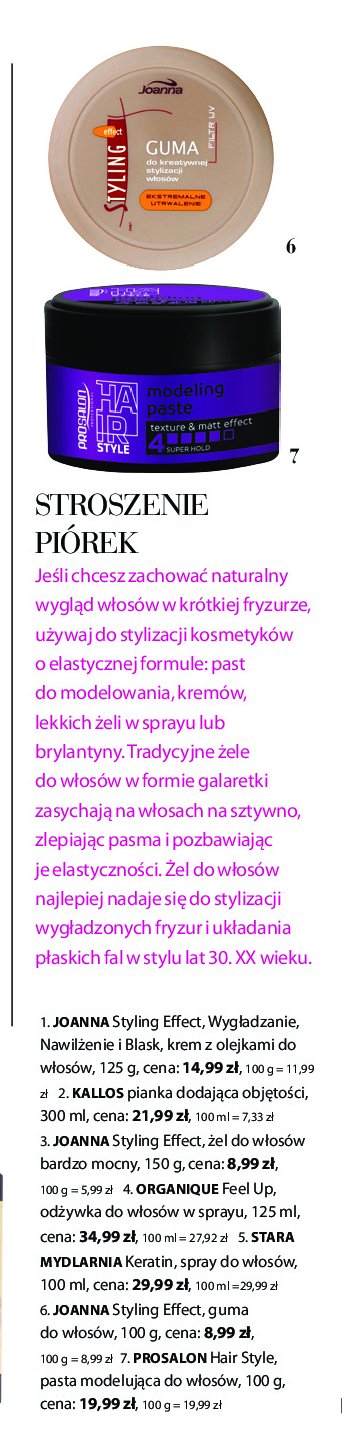 Pasta do uk艂adania fryzury modeling paste Prosalon promocja