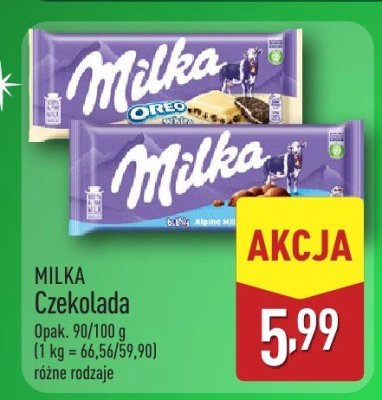 Czekolada MILKA Oreo promocja w Aldi