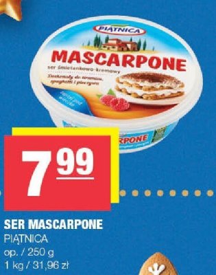 Ser MASCARPONE PIĄTNICA promocja w SPAR
