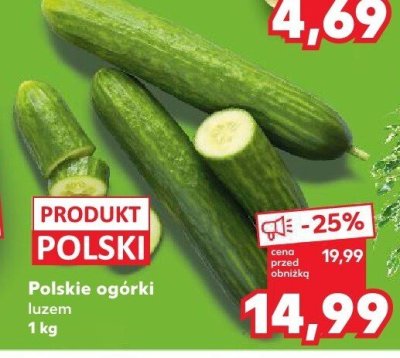 Polskie ogórki luzem promocja w Kaufland