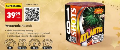 Wyrzutnia fajerwerków Atlantis promocja w Biedronka