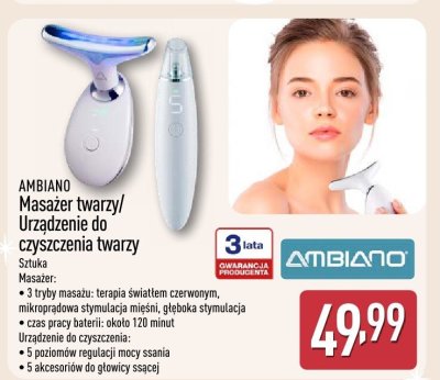 Urządzenie do oczyszczania twarzy  promocja w Aldi